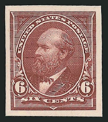 Prices of US Stamps Scott Catalogue #256: 6c 1894 Garfield. Robert Siegel Auction Galleries, Sep 2008, Sale 962, Lot 2132