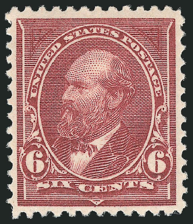 Value of US Stamps Scott Cat. # 256: 6c 1894 Garfield. Robert Siegel Auction Galleries, Dec 2011, Sale 1017, Lot 653