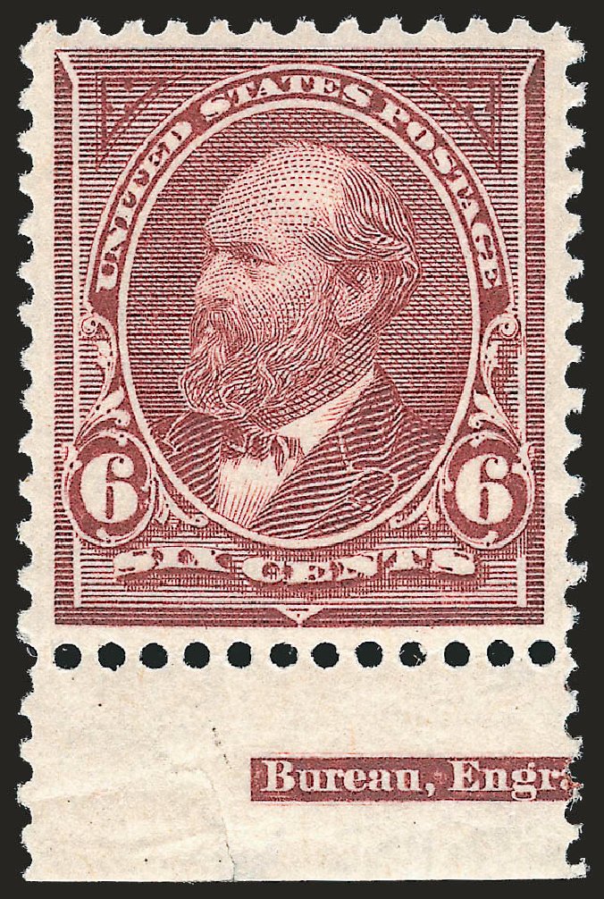 Value of US Stamps Scott Catalog 256 - 1894 6c Garfield. Robert Siegel Auction Galleries, Sep 2009, Sale 976, Lot 1733