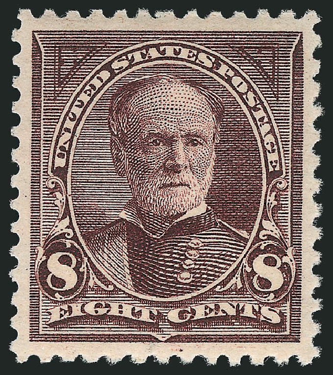 Price of US Stamp Scott Cat. 257: 1894 8c Sherman. Robert Siegel Auction Galleries, Feb 2015, Sale 1092, Lot 1197