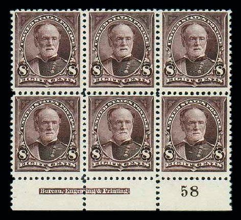 US Stamps Value Scott Catalogue 257 - 8c 1894 Sherman. Matthew Bennett International, Dec 2007, Sale 325, Lot 1789