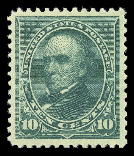 Cost of US Stamp Scott Catalog 258 - 1894 10c Webster. Matthew Bennett International, Sep 2010, Sale 331, Lot 627