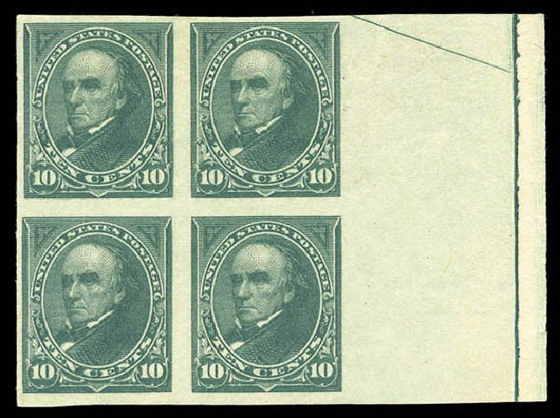 Values of US Stamp Scott 258 - 1894 10c Webster. Matthew Bennett International, Sep 2010, Sale 331, Lot 628
