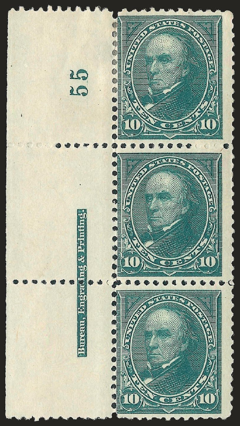 US Stamps Value Scott #258: 10c 1894 Webster. Robert Siegel Auction Galleries, Dec 2009, Sale 977, Lot 339