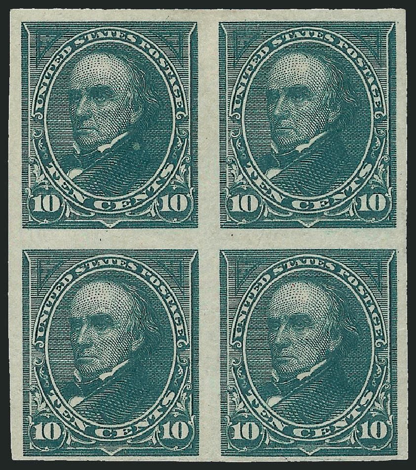 US Stamp Prices Scott Cat. #258 - 1894 10c Webster. Robert Siegel Auction Galleries, Oct 2010, Sale 997, Lot 5749