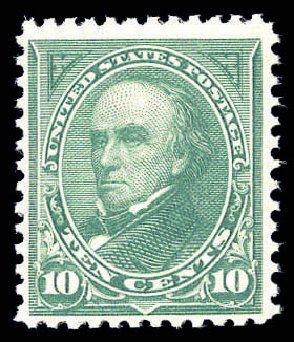 US Stamps Price Scott Cat. # 258: 10c 1894 Webster. Matthew Bennett International, Sep 2010, Sale 333, Lot 3670