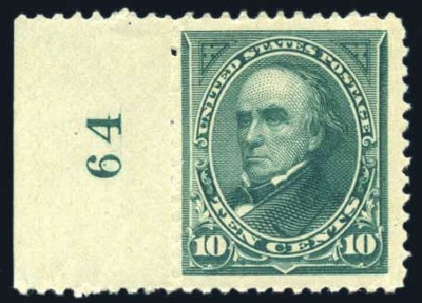 US Stamps Price Scott Catalogue 258: 10c 1894 Webster. Harmer-Schau Auction Galleries, Jun 2008, Sale 78, Lot 1450