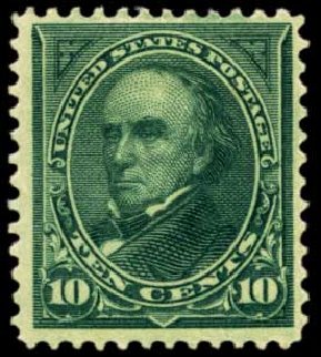 US Stamps Value Scott Cat. #258 - 1894 10c Webster. Harmer-Schau Auction Galleries, Feb 2012, Sale 92, Lot 1020