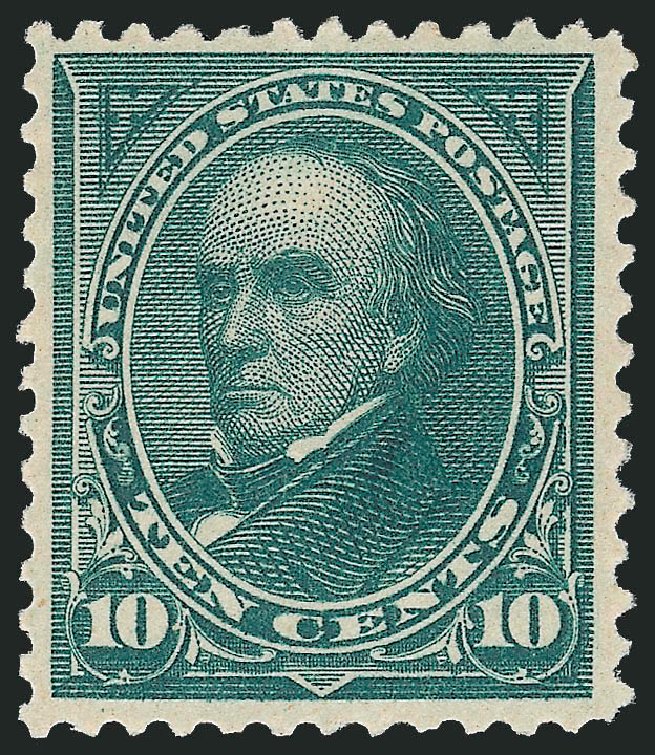 US Stamp Price Scott Catalogue # 258 - 10c 1894 Webster. Robert Siegel Auction Galleries, Jun 2009, Sale 975, Lot 1570