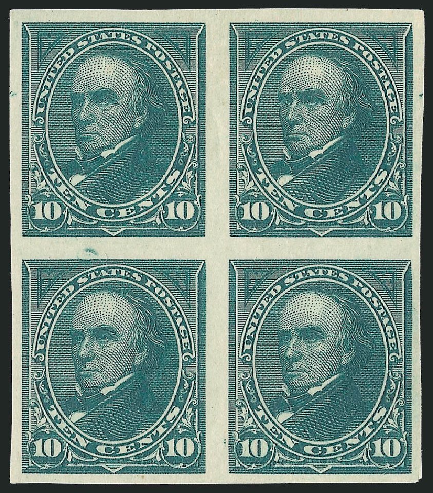 US Stamp Price Scott Catalogue 258 - 10c 1894 Webster. Robert Siegel Auction Galleries, Oct 2010, Sale 997, Lot 5750