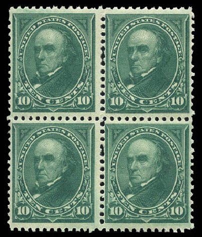 US Stamps Price Scott Catalog # 258 - 10c 1894 Webster. Matthew Bennett International, Mar 2011, Sale 337, Lot 2701
