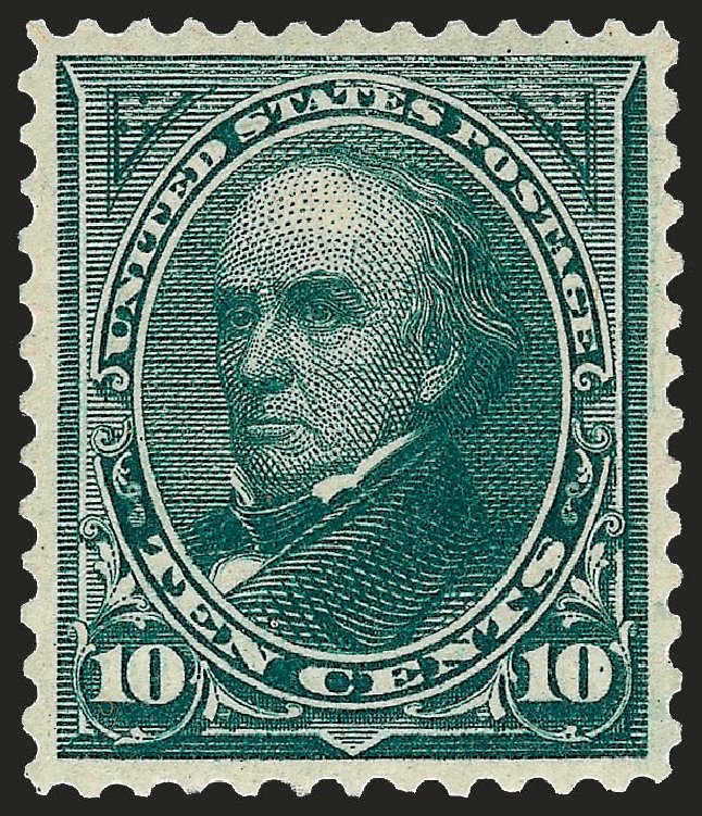 Values of US Stamps Scott 258: 1894 10c Webster. Robert Siegel Auction Galleries, Oct 2008, Sale 963, Lot 884