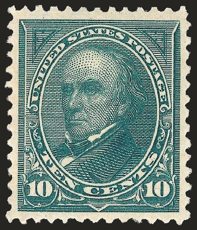 US Stamps Values Scott # 258: 1894 10c Webster. Robert Siegel Auction Galleries, Dec 2008, Sale 967, Lot 4424