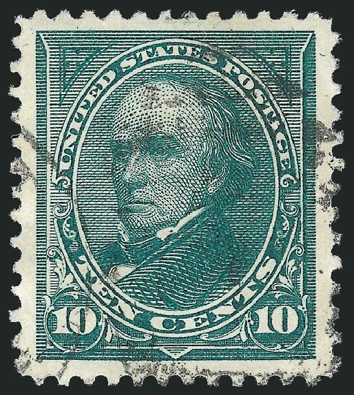 US Stamp Prices Scott Catalog #258 - 1894 10c Webster. Robert Siegel Auction Galleries, Oct 2012, Sale 1032, Lot 3372