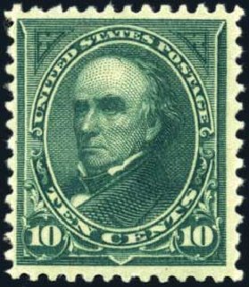 Cost of US Stamps Scott Cat. #258 - 10c 1894 Webster. Harmer-Schau Auction Galleries, Mar 2011, Sale 89, Lot 246