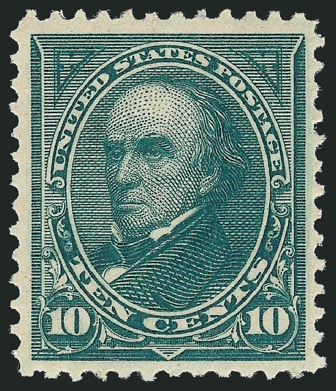 US Stamp Prices Scott Cat. # 258: 10c 1894 Webster. Robert Siegel Auction Galleries, Dec 2011, Sale 1017, Lot 656