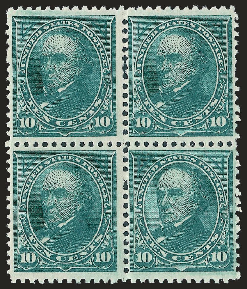 Value of US Stamps Scott Catalogue # 258: 10c 1894 Webster. Robert Siegel Auction Galleries, Dec 2009, Sale 977, Lot 336