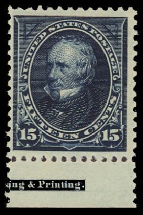 Prices of US Stamps Scott 259: 15c 1894 Clay. Daniel Kelleher Auctions, Aug 2012, Sale 631, Lot 957