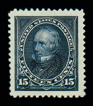 Values of US Stamp Scott Cat. # 259: 1894 15c Clay. Matthew Bennett International, Jun 2007, Sale 319, Lot 1278