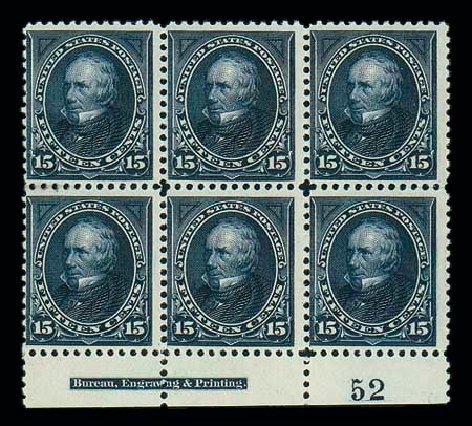 Costs of US Stamp Scott Cat. # 259: 15c 1894 Clay. Matthew Bennett International, Jun 2007, Sale 319, Lot 1279