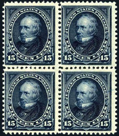 Values of US Stamps Scott Catalog #259 - 15c 1894 Clay. Harmer-Schau Auction Galleries, Aug 2011, Sale 90, Lot 1400