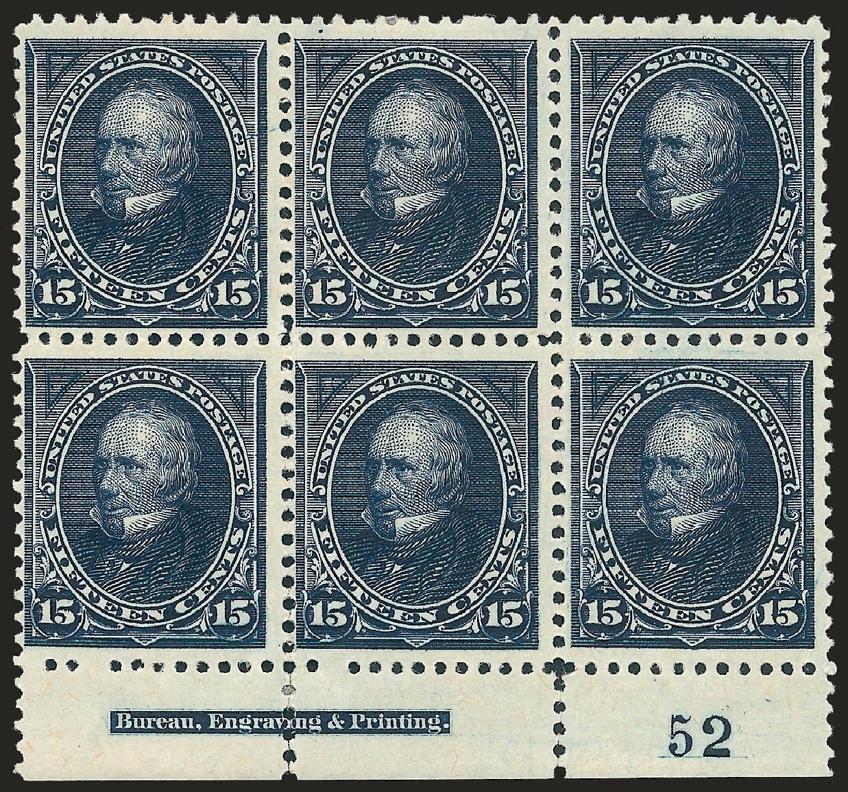 Prices of US Stamp Scott # 259 - 15c 1894 Clay. Robert Siegel Auction Galleries, Dec 2009, Sale 977, Lot 343