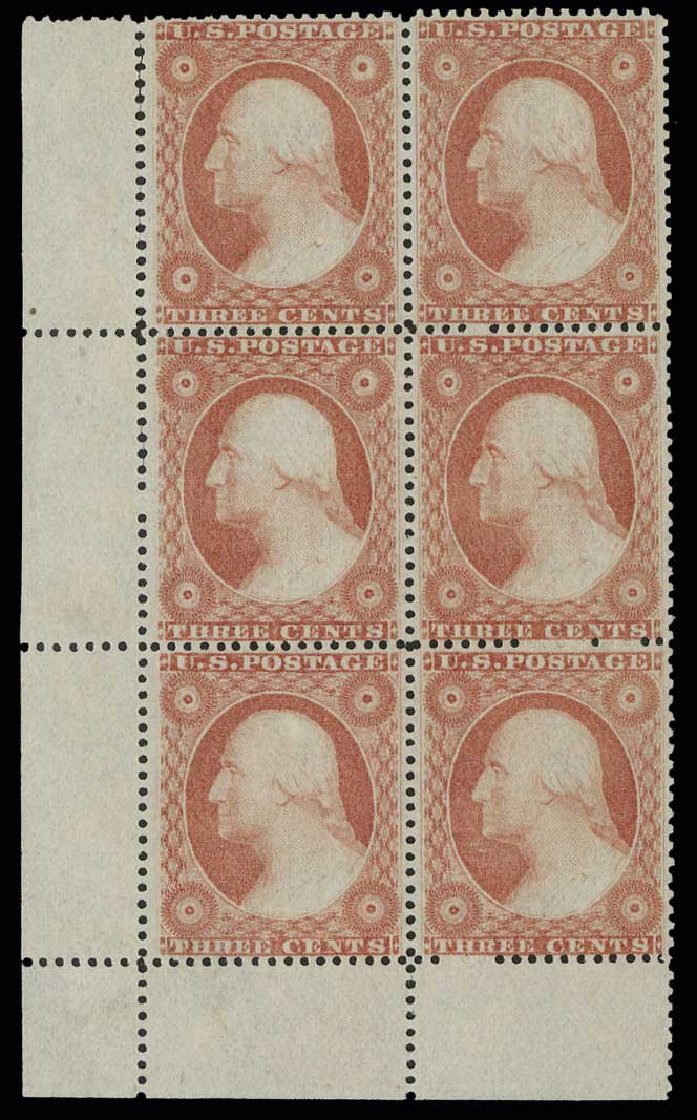Price of US Stamps Scott Catalog #26: 3c 1857 Washington. H.R. Harmer, May 2014, Sale 3005, Lot 1057