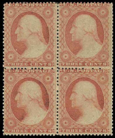 Cost of US Stamp Scott Catalogue # 26: 1857 3c Washington. Daniel Kelleher Auctions, Oct 2011, Sale 626, Lot 47
