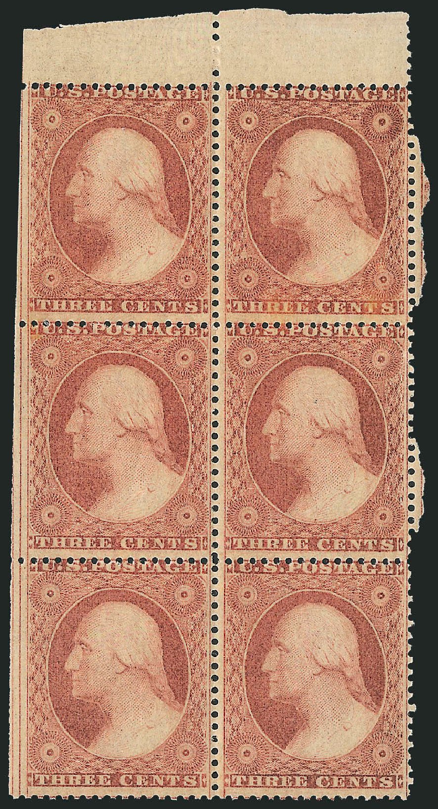 Cost of US Stamps Scott Cat. # 26 - 3c 1857 Washington. Robert Siegel Auction Galleries, Dec 2011, Sale 1017, Lot 497