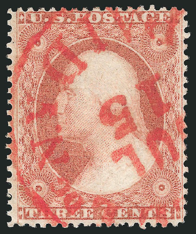 Value of US Stamps Scott Cat. 26 - 3c 1857 Washington. Robert Siegel Auction Galleries, Dec 2013, Sale 1062, Lot 137