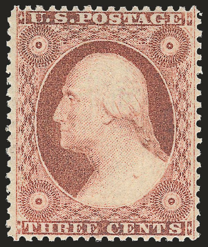 Values of US Stamps Scott Cat. #26: 1857 3c Washington. Robert Siegel Auction Galleries, Apr 2009, Sale 972, Lot 3037