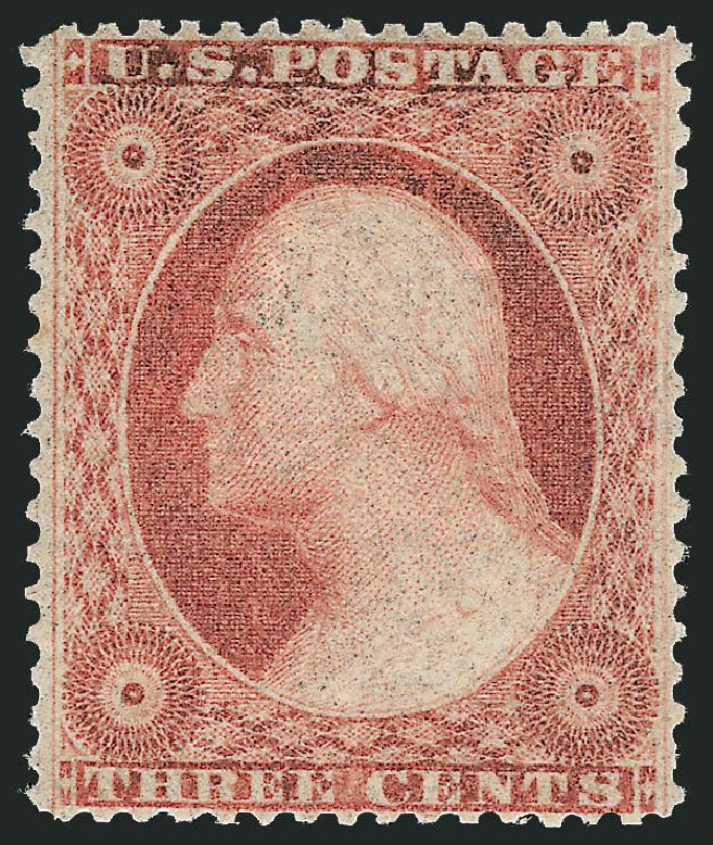 US Stamps Prices Scott Catalogue 26: 1857 3c Washington. Robert Siegel Auction Galleries, Jun 2009, Sale 975, Lot 1187