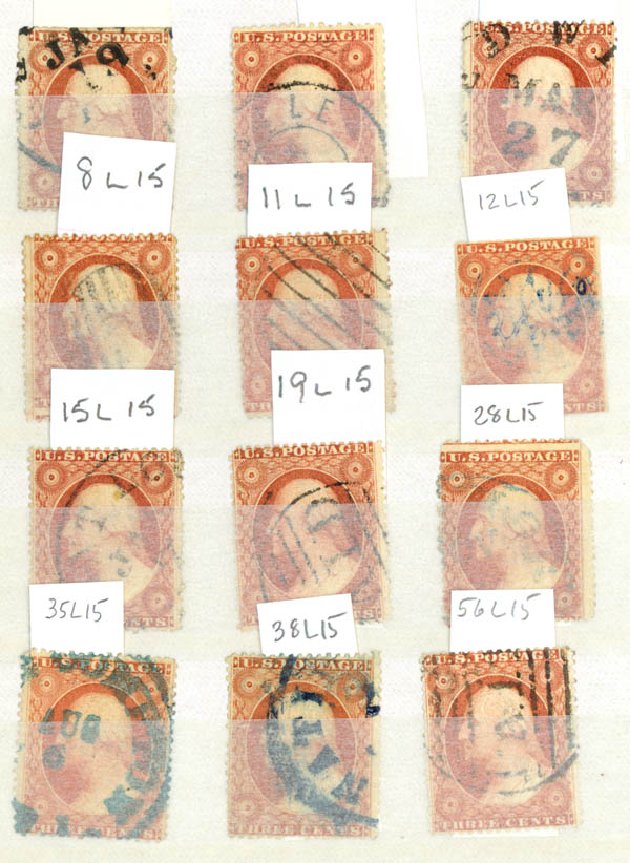 Values of US Stamps Scott # 26: 1857 3c Washington. Daniel Kelleher Auctions, Sep 2014, Sale 655, Lot 178