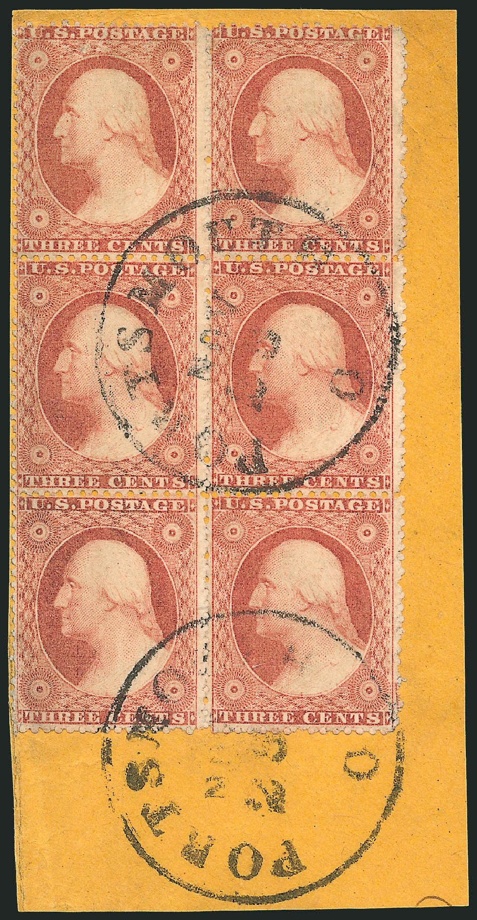 US Stamps Value Scott Cat. 26 - 3c 1857 Washington. Robert Siegel Auction Galleries, Dec 2011, Sale 1017, Lot 508