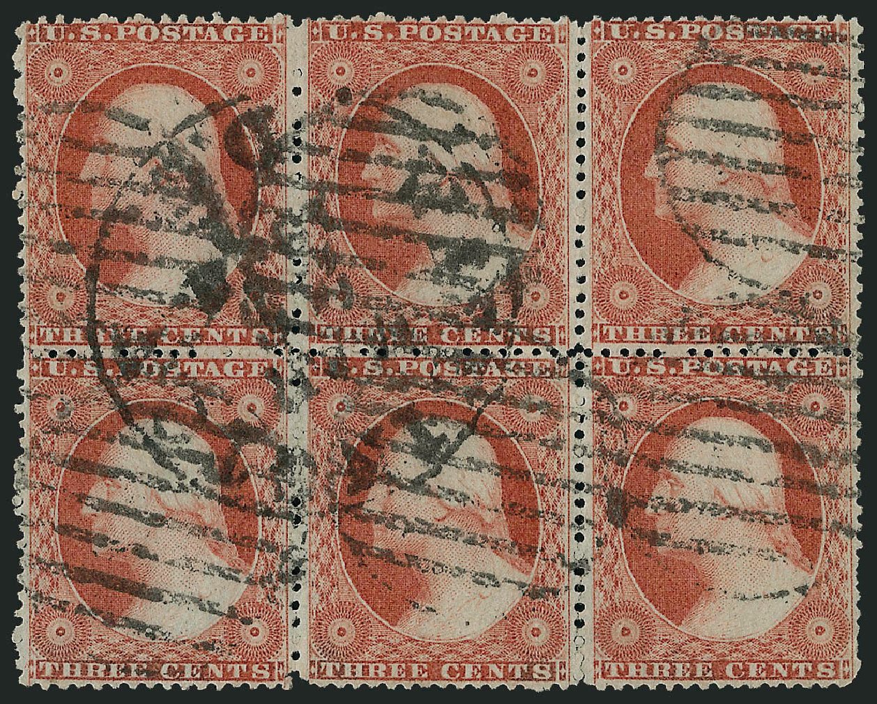 Value of US Stamps Scott 26: 3c 1857 Washington. Robert Siegel Auction Galleries, Dec 2008, Sale 964, Lot 258
