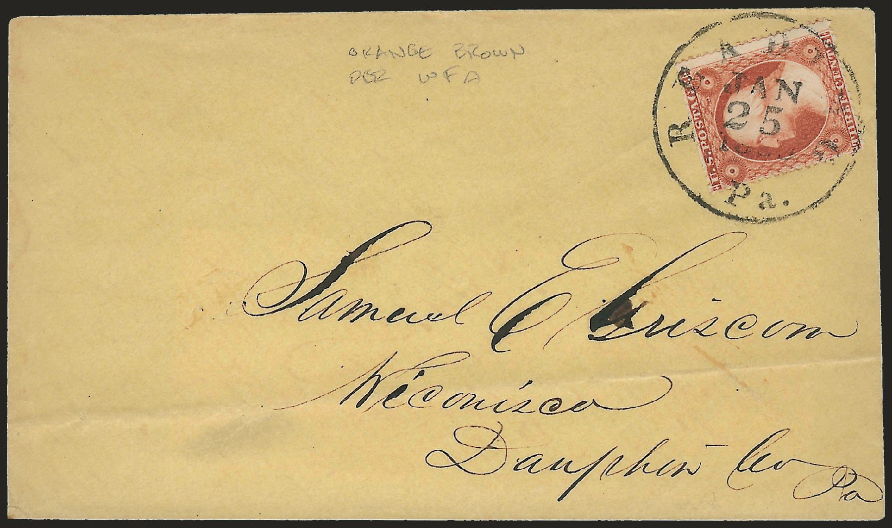 Prices of US Stamp Scott Cat. # 26: 3c 1857 Washington. Robert Siegel Auction Galleries, Dec 2008, Sale 964, Lot 268