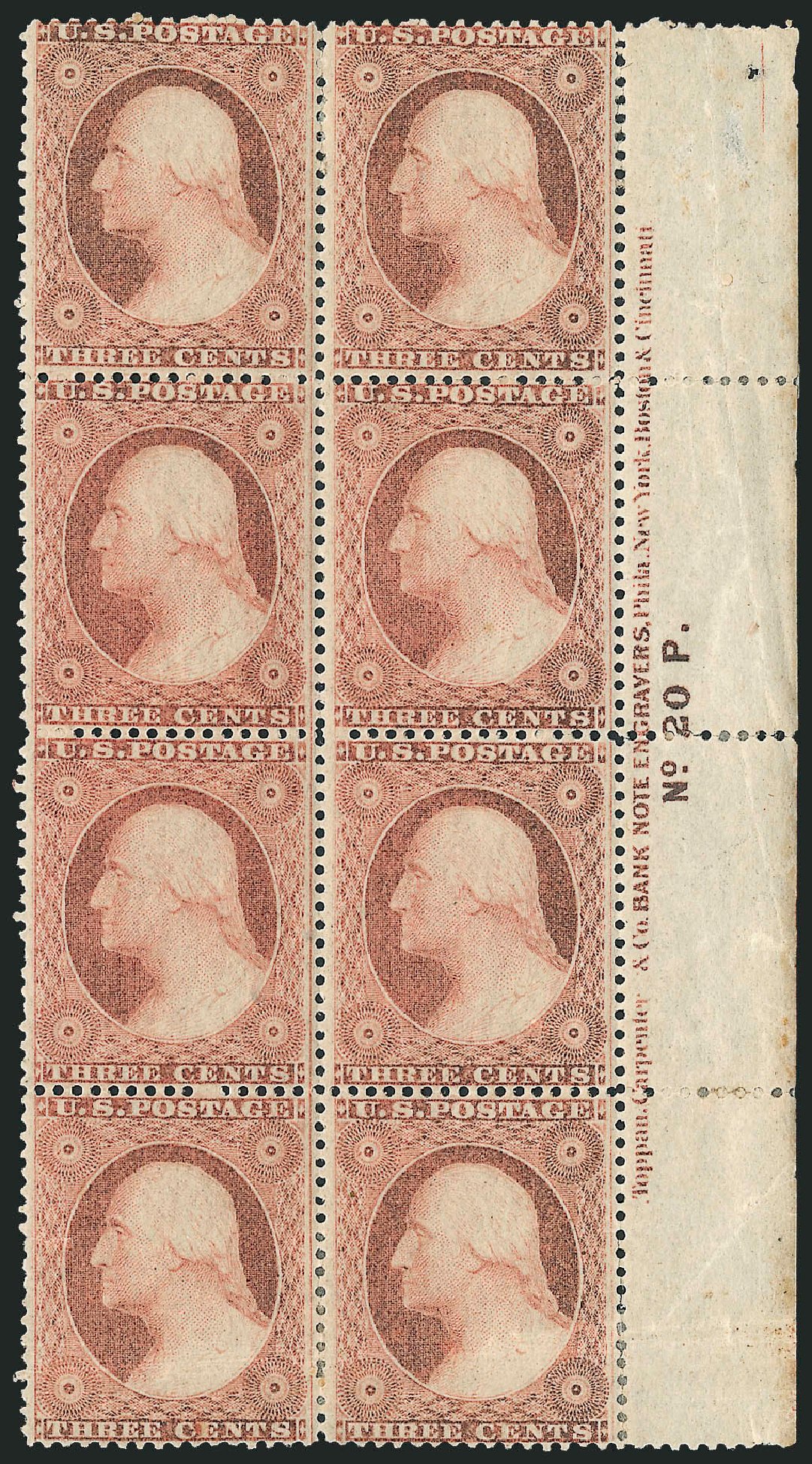 Value of US Stamps Scott Cat. 26 - 3c 1857 Washington. Robert Siegel Auction Galleries, Jun 2009, Sale 975, Lot 1188