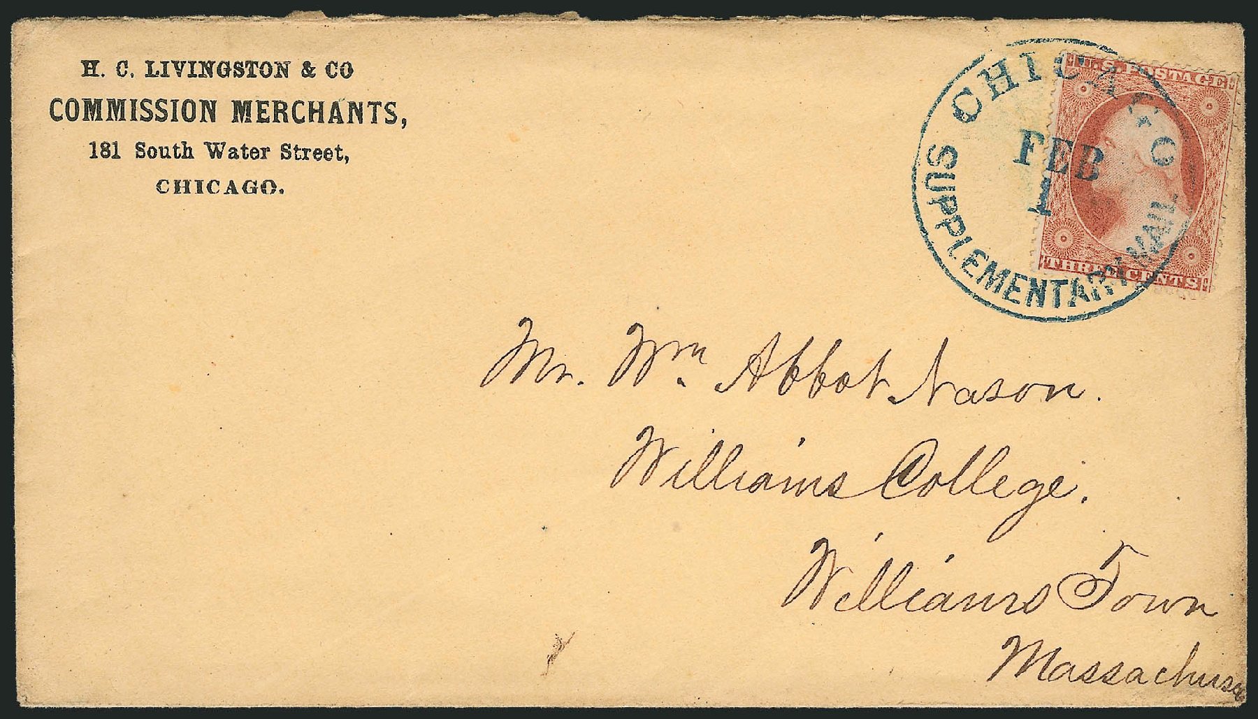 Value of US Stamps Scott Cat. #26 - 1857 3c Washington. Robert Siegel Auction Galleries, Oct 2010, Sale 996, Lot 3228