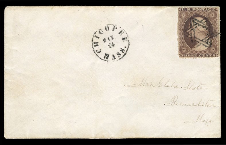 US Stamps Price Scott Catalogue # 26: 3c 1857 Washington. Cherrystone Auctions, Jun 2014, Sale 201406, Lot 29