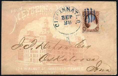 Cost of US Stamps Scott Catalogue # 26: 1857 3c Washington. Harmer-Schau Auction Galleries, Jul 2010, Sale 86, Lot 339