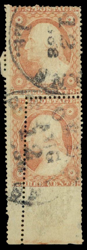 Value of US Stamps Scott Catalogue # 26 - 3c 1857 Washington. Daniel Kelleher Auctions, May 2015, Sale 669, Lot 2449