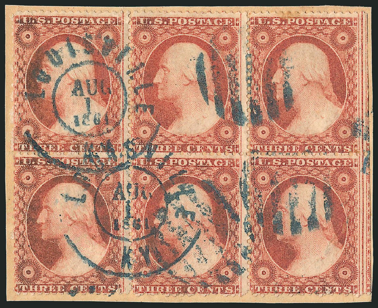Price of US Stamps Scott Catalog # 26 - 3c 1857 Washington. Robert Siegel Auction Galleries, Dec 2011, Sale 1017, Lot 509
