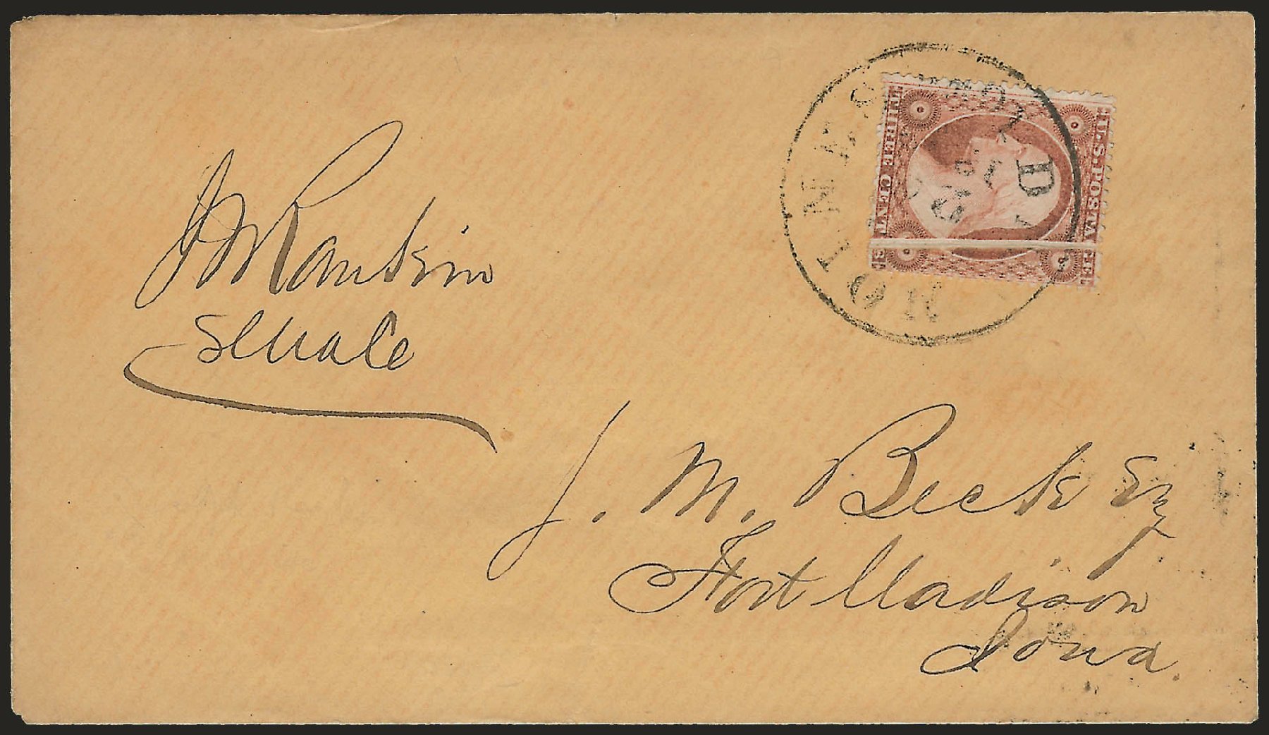 US Stamp Values Scott Cat. 26: 1857 3c Washington. Robert Siegel Auction Galleries, Dec 2008, Sale 964, Lot 259