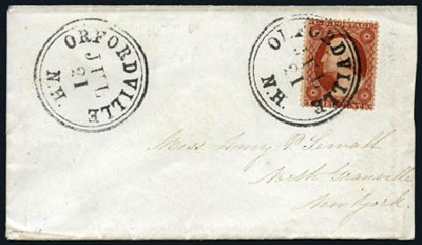 Value of US Stamps Scott Cat. #26 - 3c 1857 Washington. Harmer-Schau Auction Galleries, Oct 2008, Sale 79, Lot 40