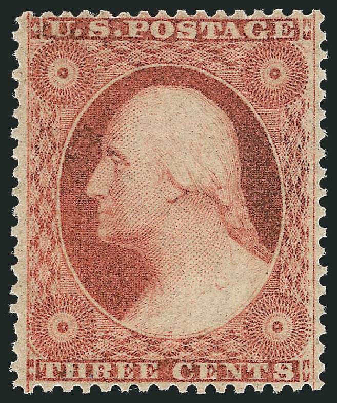 US Stamp Value Scott #26: 1857 3c Washington. Robert Siegel Auction Galleries, Jul 2013, Sale 1050, Lot 140
