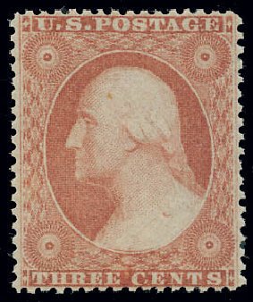 US Stamp Prices Scott 26: 3c 1857 Washington. Matthew Bennett International, Jun 2008, Sale 328, Lot 511