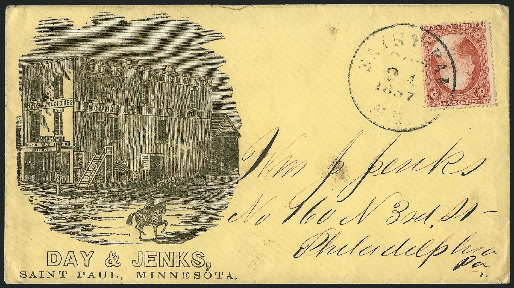 Prices of US Stamp Scott Catalog 26: 1857 3c Washington. Robert Siegel Auction Galleries, Dec 2010, Sale 1002, Lot 3761
