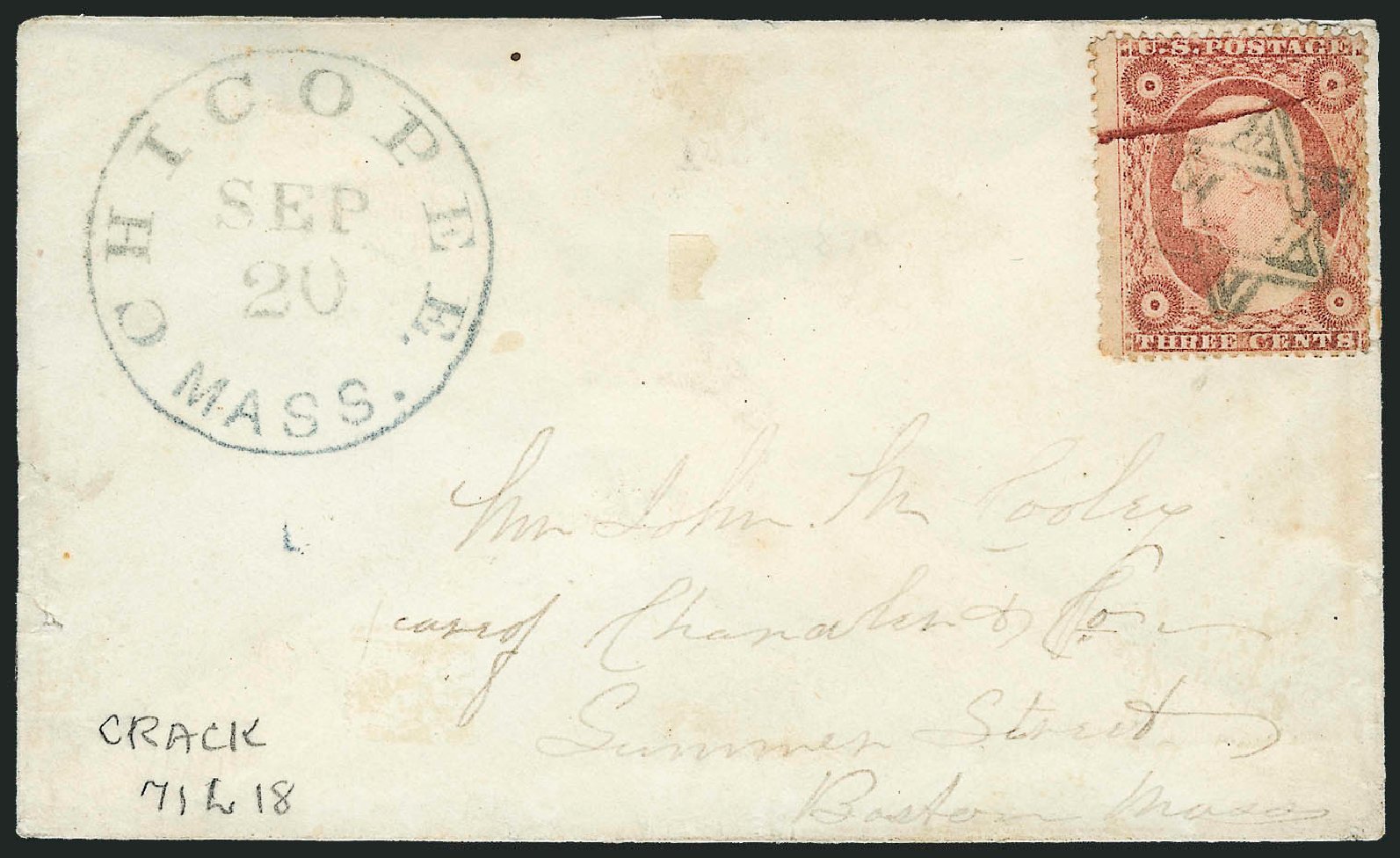 Values of US Stamps Scott Catalog 26: 1857 3c Washington. Robert Siegel Auction Galleries, Dec 2011, Sale 1017, Lot 501