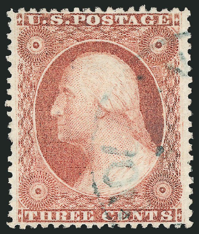 US Stamp Values Scott Cat. #26 - 3c 1857 Washington. Robert Siegel Auction Galleries, Mar 2012, Sale 1019, Lot 371