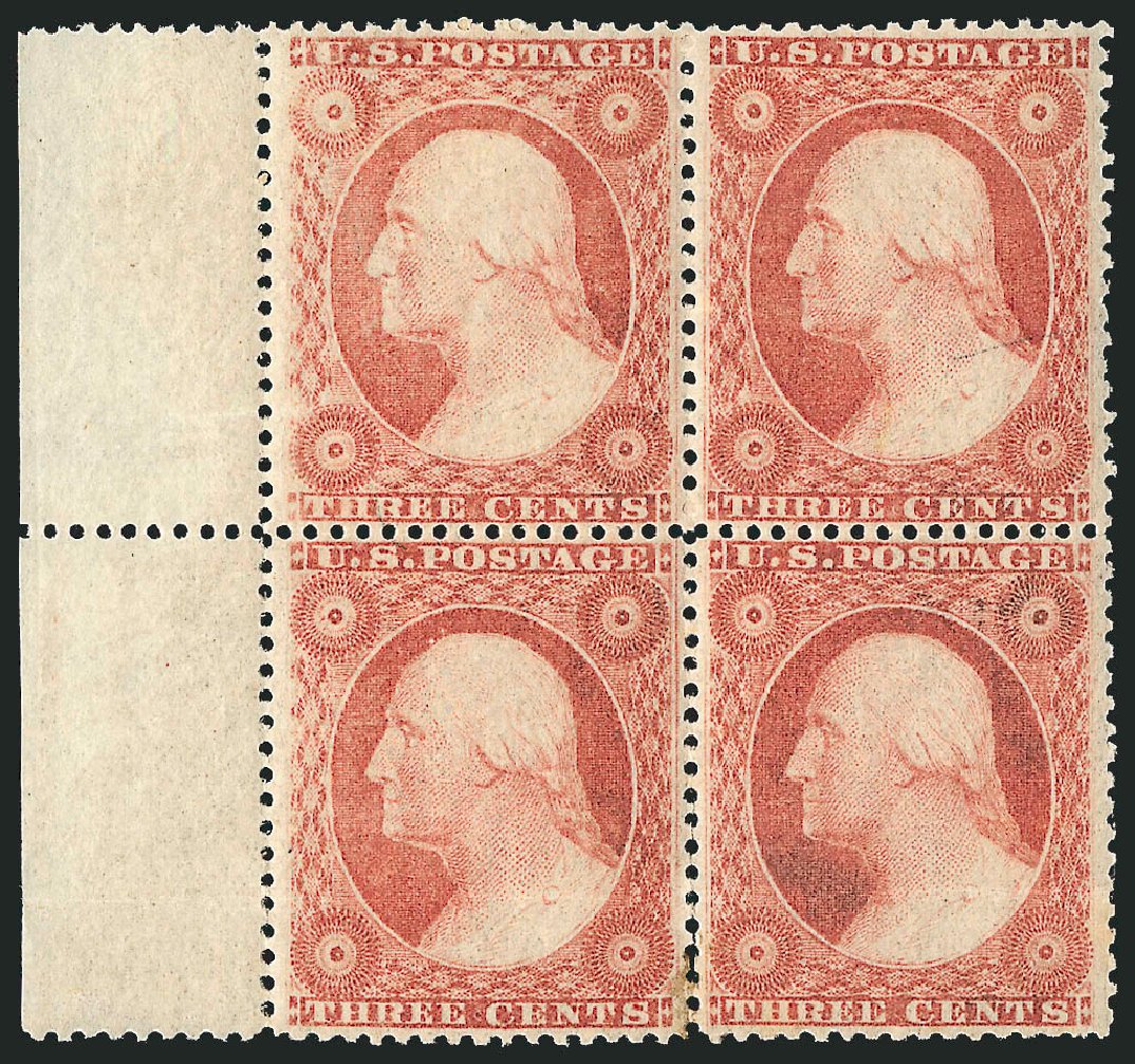 US Stamps Price Scott Cat. #26 - 3c 1857 Washington. Robert Siegel Auction Galleries, Sep 2014, Sale 1078, Lot 101